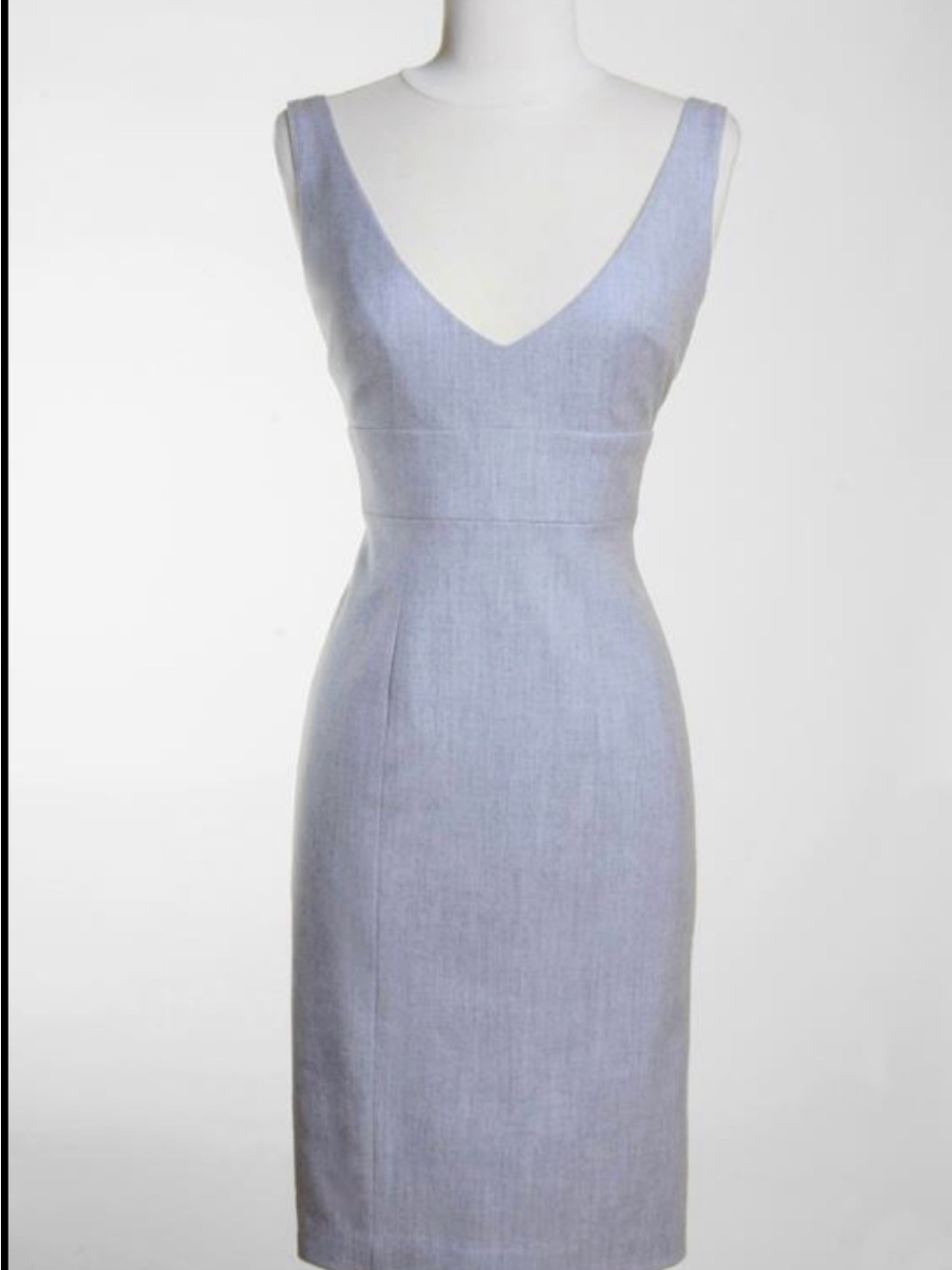 Chloe + Reese V Neck  Wool Dress lined